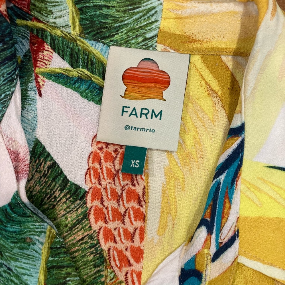 FARM Rio Two Pattern Beach Top